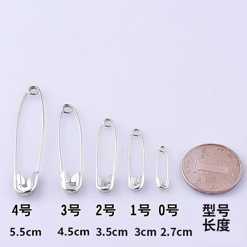 Seagull Brand Safety Pin Paper Clip Paper Clip to Fix Clothes DIY Accessories Brooch Nickel Plated Fixed Pin Wholesale