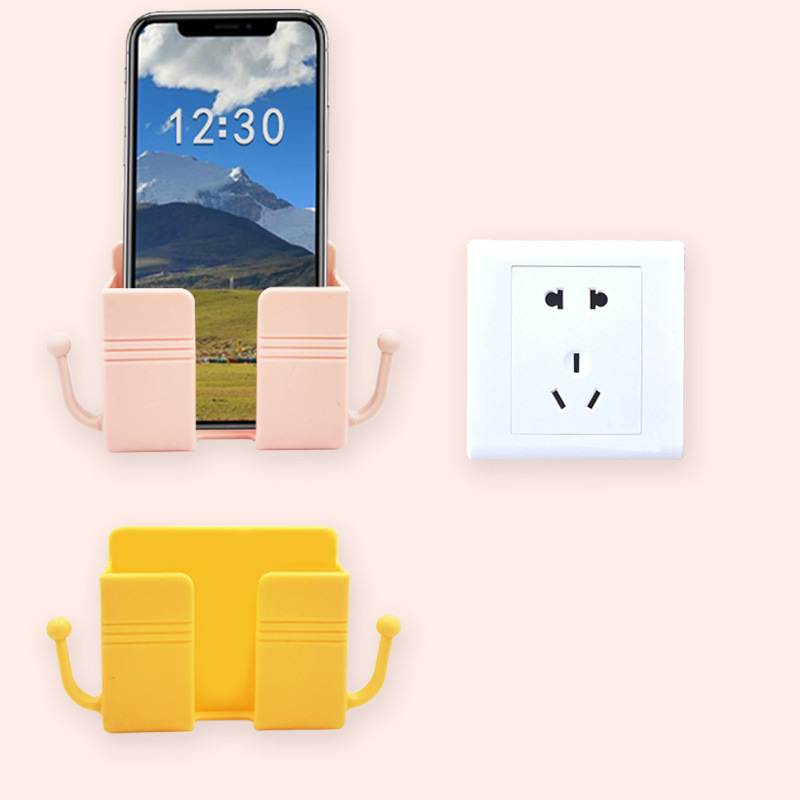 Wall-mounted remote control rack TV air conditioner remote control board storage box bedside mobile phone charging bracket storage rack