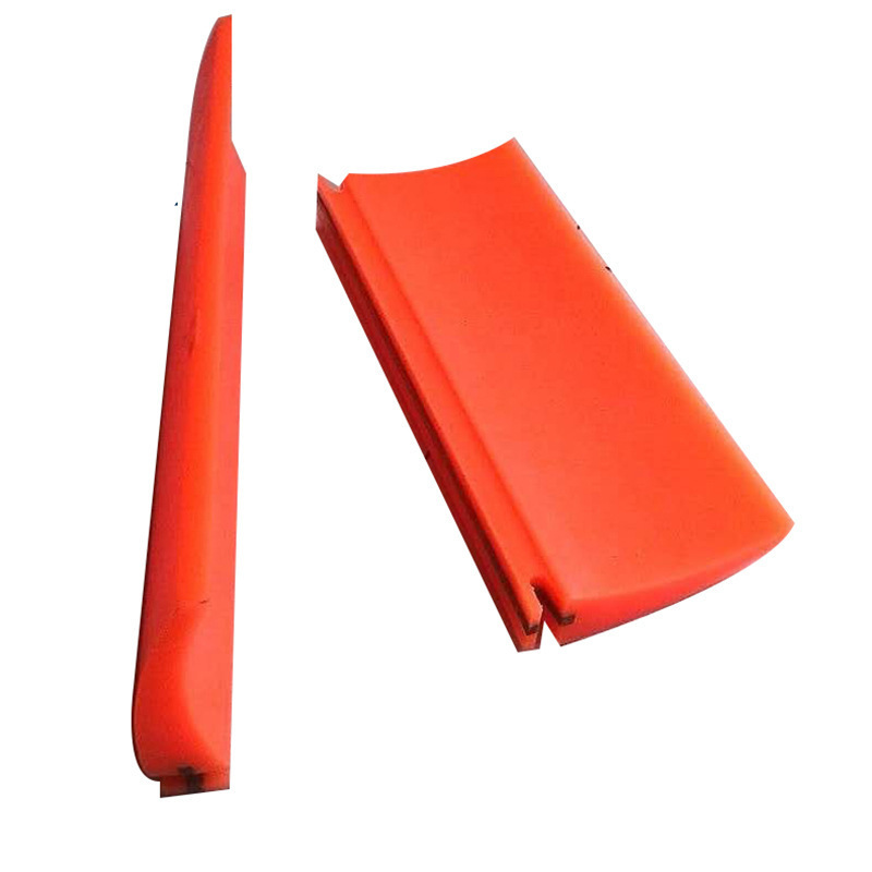 Factory Direct V-type sweeper empty section alloy rubber sweeper herringbone polyurethane scraper