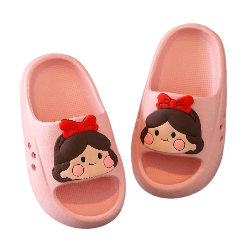 EVA Children's Slippers Cute Cartoon Boys and Girls Baby Children's Bean Shoes Big Children's Parent-Child Summer Slippers