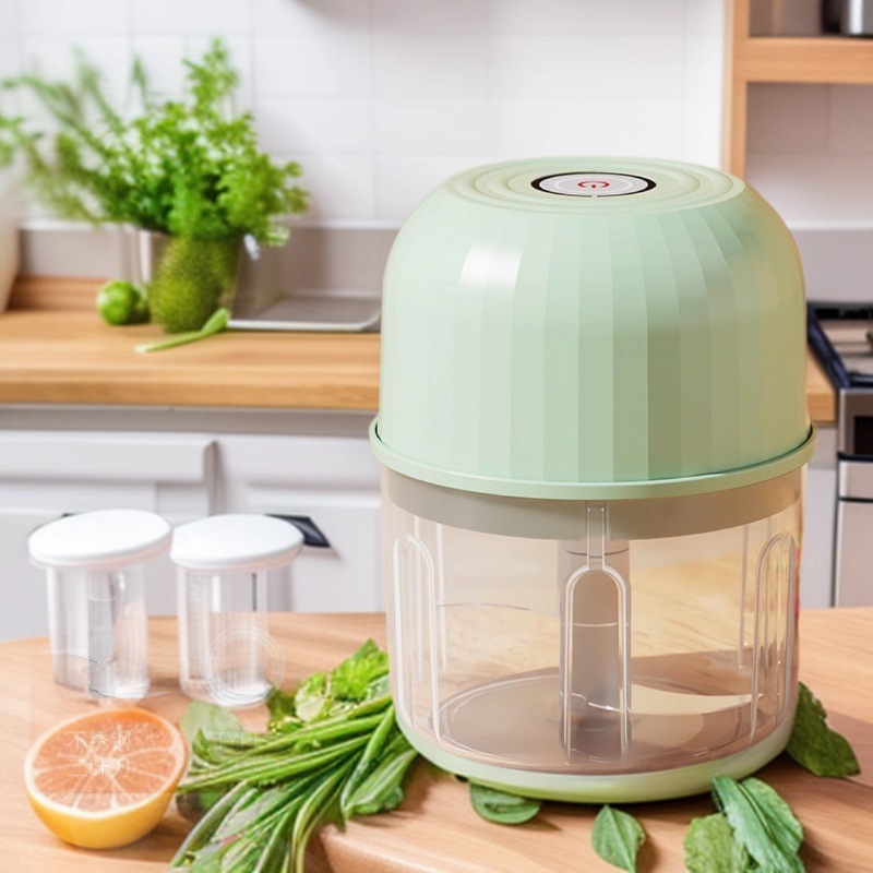 Wireless Electric Garlic Pounder Household Food-Grade Baby Food Supplement Machine Kitchen Garlic Mixer Barbecue Seasoning Cooking Machine