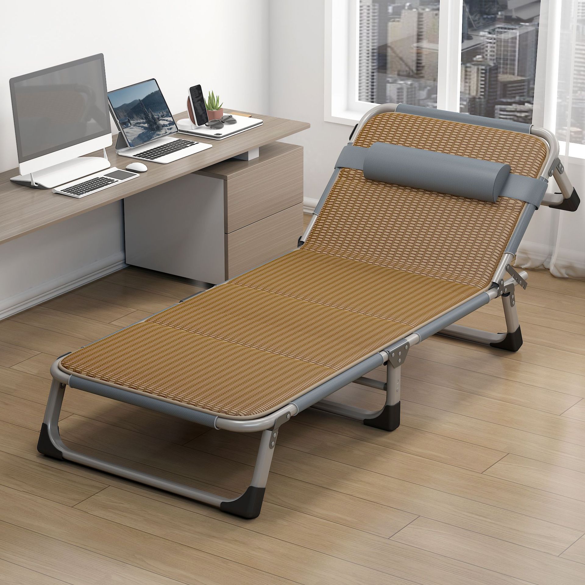 Простая складная кровать, оптовая, для кемпинга, односпальная, офисная, для обеденного перерыва