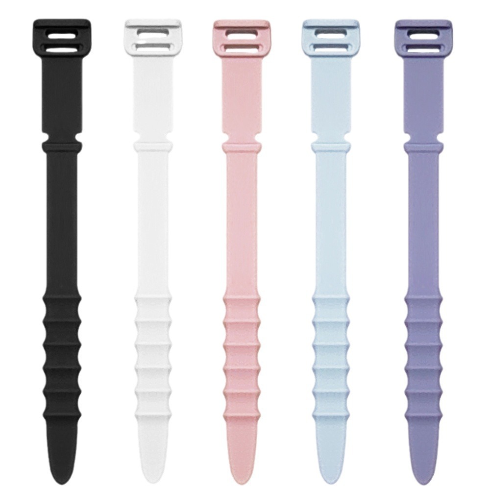 Fishbone Silicone Cable Organizer Data Cable Storage Tie Headphone Cable Winder Strap Cord Organizer