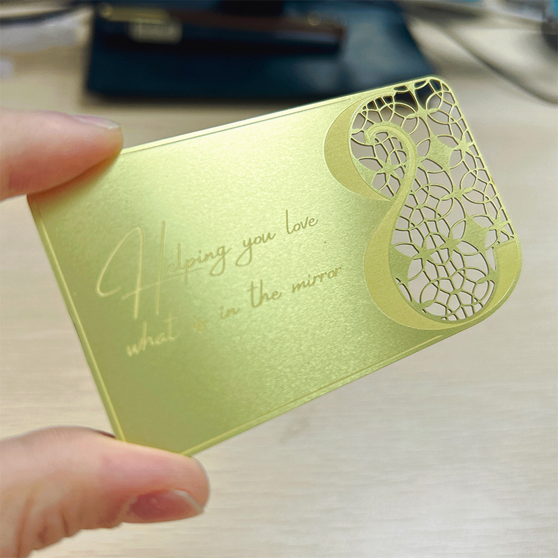 Jinkala Stainless Steel Vip Membership Metal Card Vip Cut Out Special-Shaped Metal Card Business Card Printing