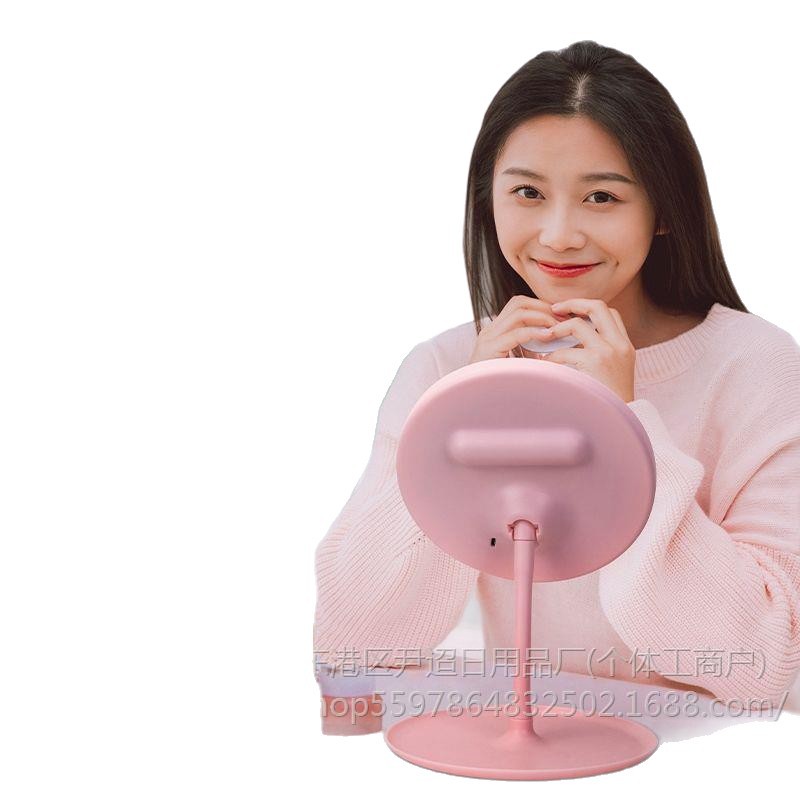 Led Makeup Mirror with Light, Tabletop Women's Fill Light Small Mirror, Dormitory Desktop Portable Small Vanity Mirror