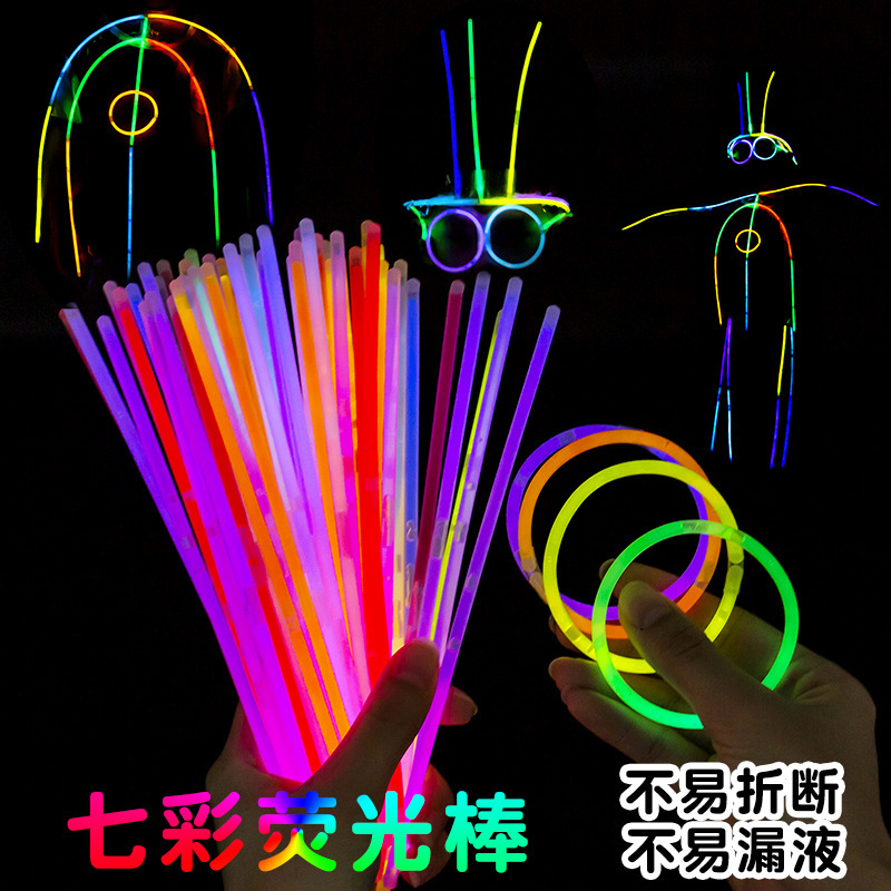 Флуоресцентная палка Светящаяся палка Легкая палка Светящаяся концертная вечеринка игрушка с соединителем для ночных рыночных стендов