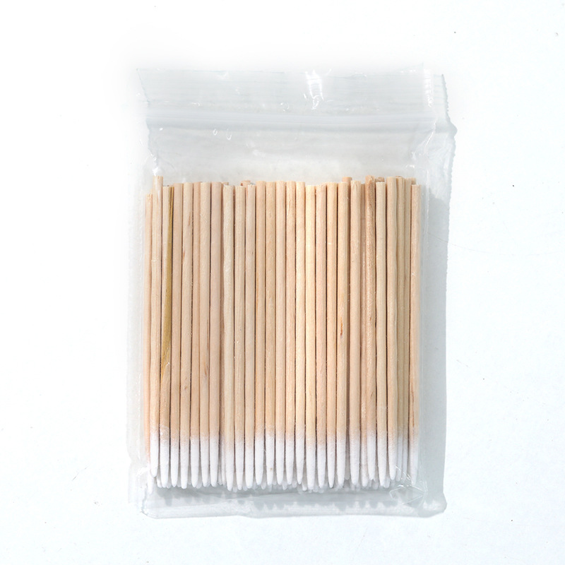Nail Polish overflow glue pointed cotton swab stick ultra-fine wooden stick disposable nail groove gap cotton swab cleaning tools wholesale