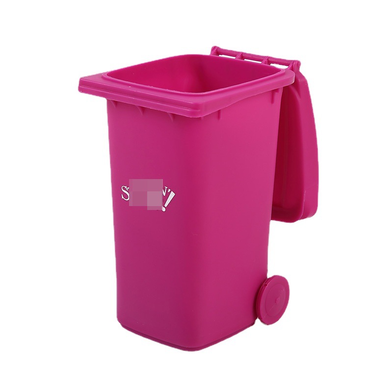 Factory wholesale creative multi-functional desktop plastic storage bucket fashion mini trash can sundries holder Pen Holder