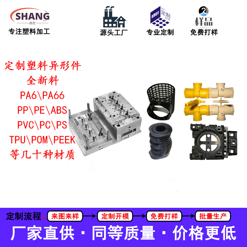 Injection Molding Processing Abs Digital Toy Plastic Parts High Temperature Resistant Pps Pom Peek Insulating Plastic Car Accessories