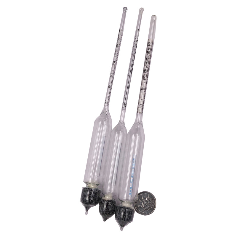 3 groups alcohol meter 0-100 degrees alcohol tester set alcohol concentration temperature measuring instrument