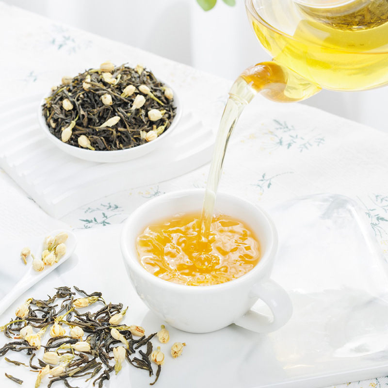 Jasmine Tea Customized Flavored Flower and Fruit Tea Processing Strong Flavor Tea Loose Tea Wholesale Jasmine Green Tea