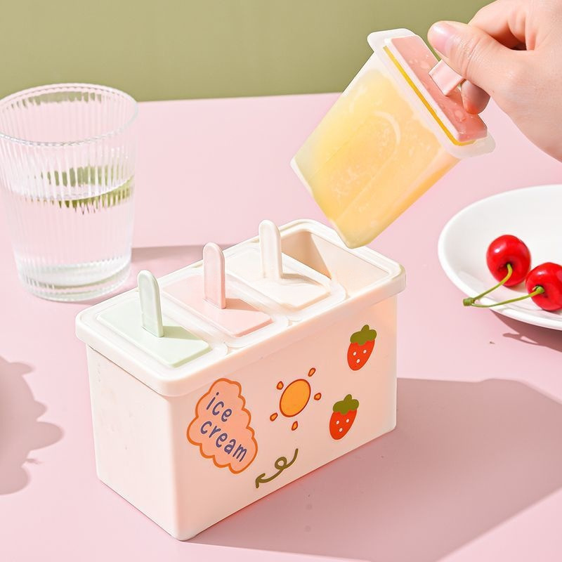 Ice Cream Mold Food Grade Household Popsicle Popsicle Ice Cream Grinder Frozen Sorbet Box Non-Flavor Ice Making Box