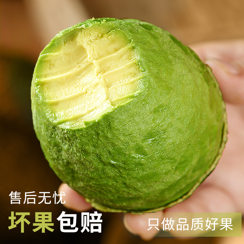 Avocado Large Fresh Fruit Seasonal Whole Box Free Shipping Ripe Ready-To-Eat Avocado Cream Imported from Peru