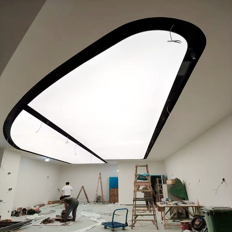 Source Factory Customized Special-Shaped Soft Film Ceiling Material Brand Office Ceiling Engineering Installation