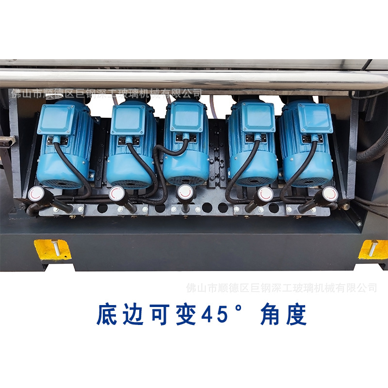 Free Shipping Glass Edge Grinding Machine Showcase Multi-Stage Edge Grinding and Polishing All-In-One Machine Small Vertical Glass Straight Line Edge Grinding Machine