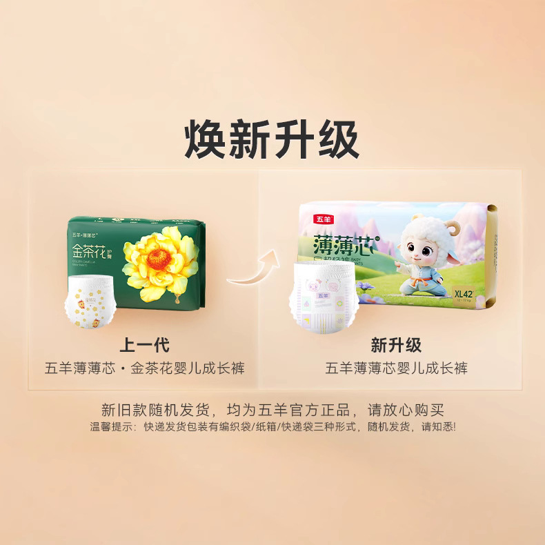 Wuyang Baby Thin Core Diapers, Growing Pants, Ultra-Thin, Dry, Breathable and Comfortable Baby Diapers
