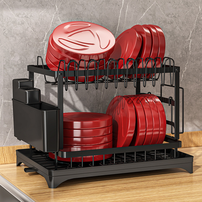 Cross-border Kitchen Multi-functional Dish Rack Bowl Shelf Kitchen Countertop Dish Rack Small Storage Dish Rack
