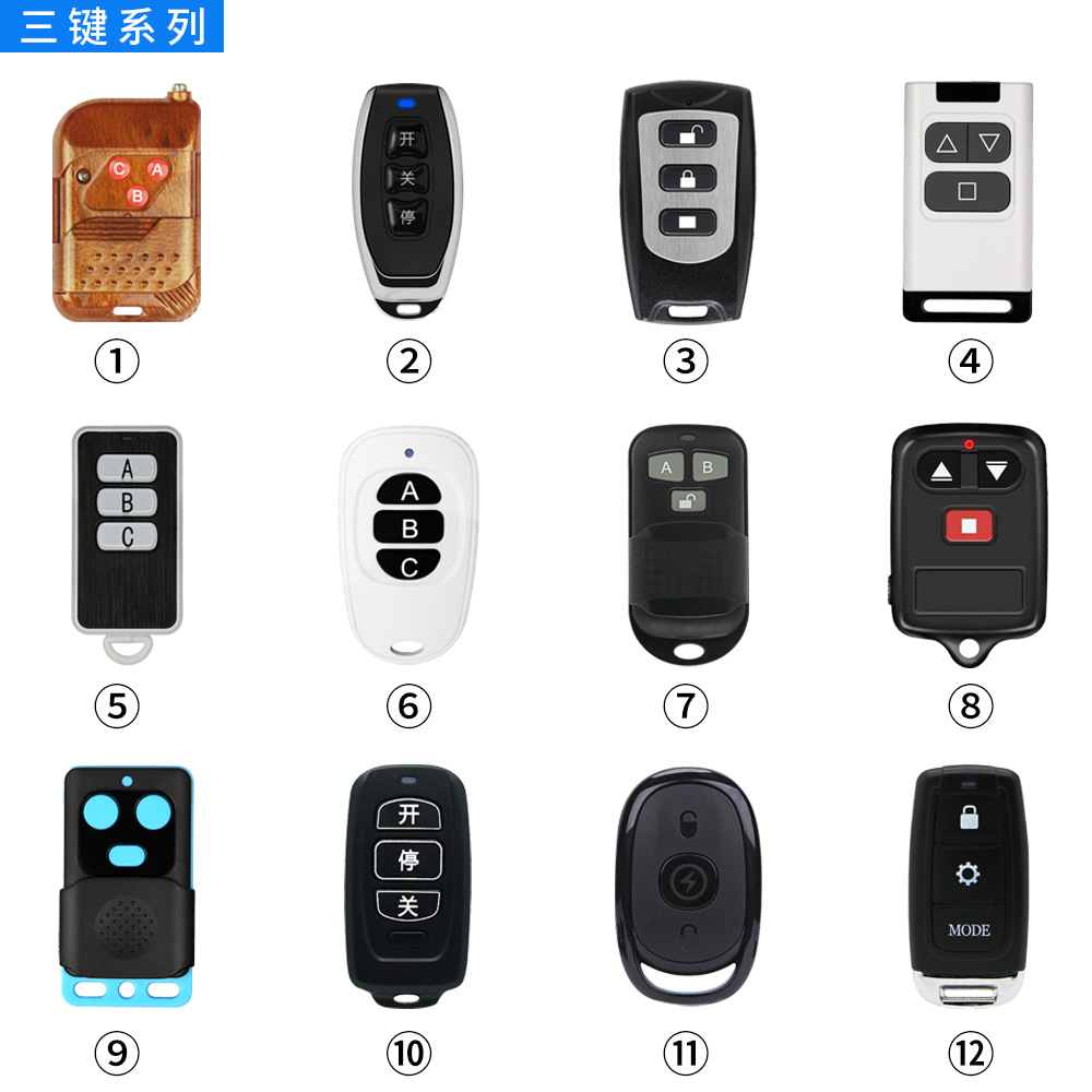 Develop Various Program Frequency Enclosures with Silk Screen Printing for Wireless Remote Control Ev1527 Learning/2260 Fixed Code Remote Control