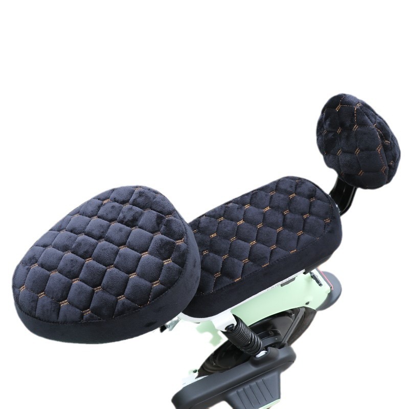 Electric Vehicle Seat Cover Battery Car Cushion Cover Four Seasons Universal Sunscreen Seat Cushion Bicycle Cushion Cover Autumn and Winter Universal
