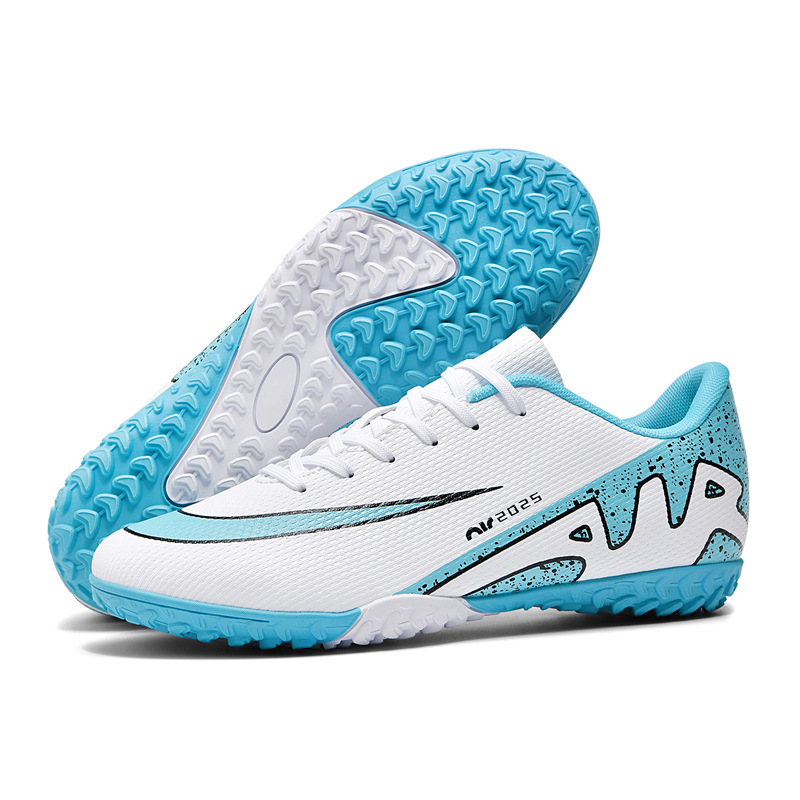 Cross-border 33-46 yards football sole help men's and women's TF broken nail FG spike student competition artificial spike training shoes