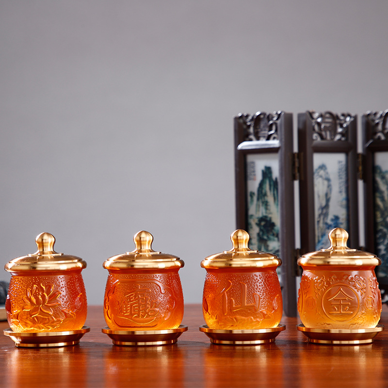 Набор для воды для дома Будды, чаша для воды с лотосом