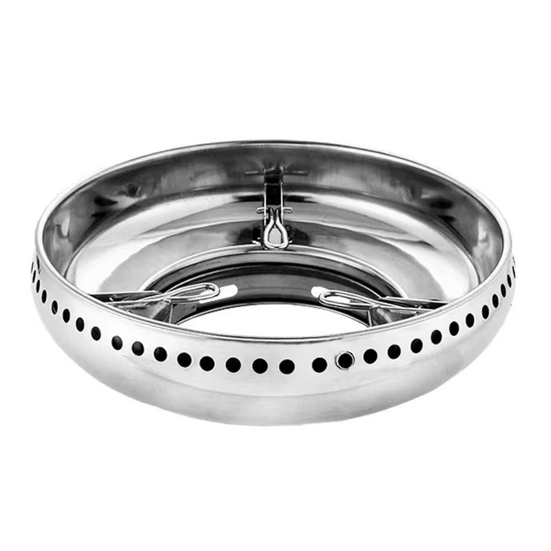 Cross-border Thickened Double-layer Stainless Steel Fire Gathering Cover Ring Stove Gas Stove Fire Stop Ring Frame Fire Gathering Windproof Cover