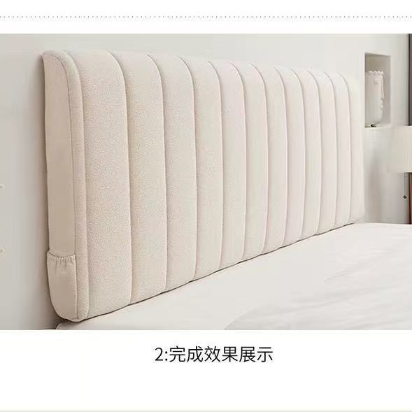 Cream-Colored Piano Key Soft Cushion Pillow for Bedroom Tatami Bedside, Removable and Washable Backrest, Customizable Lazy Cushion