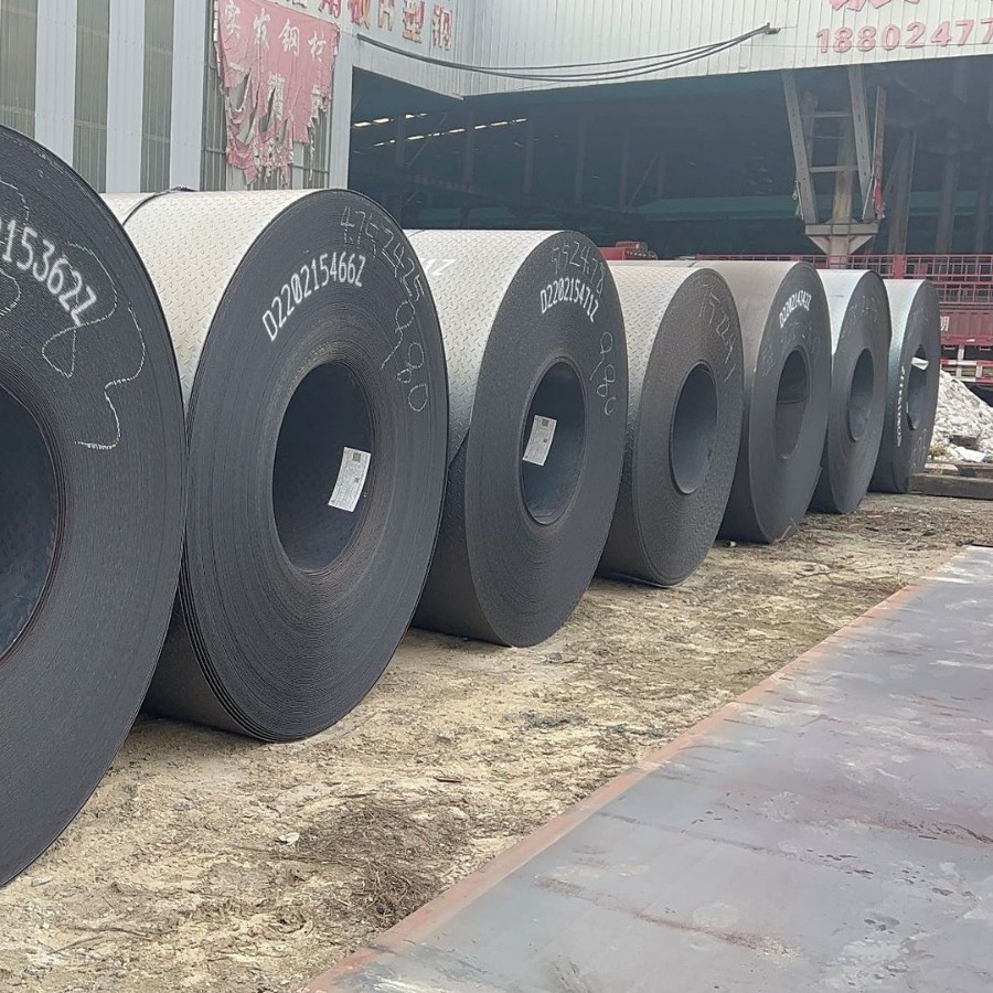 Shenyang Songyuan Wholesale and Retail Patterned Steel Plate Medium Thick Plate Kaiping Steel Plate Anti-Slip Patterned Plate