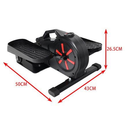 Small Household Mini Magnetron Elliptical Machine Stepper Under Table Sports Leg Trainer Foot Machine for Elderly Fitness