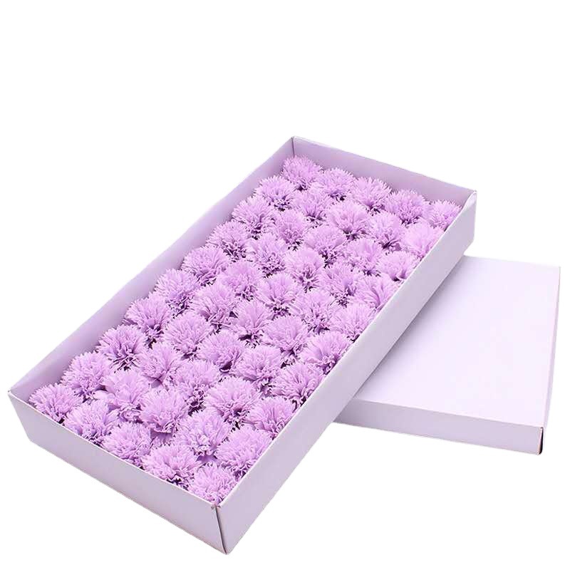 Simulation carnation flowers flower shop bouquet gift box packaging materials Teachers' Day Mother's Day soap flower head Wholesale