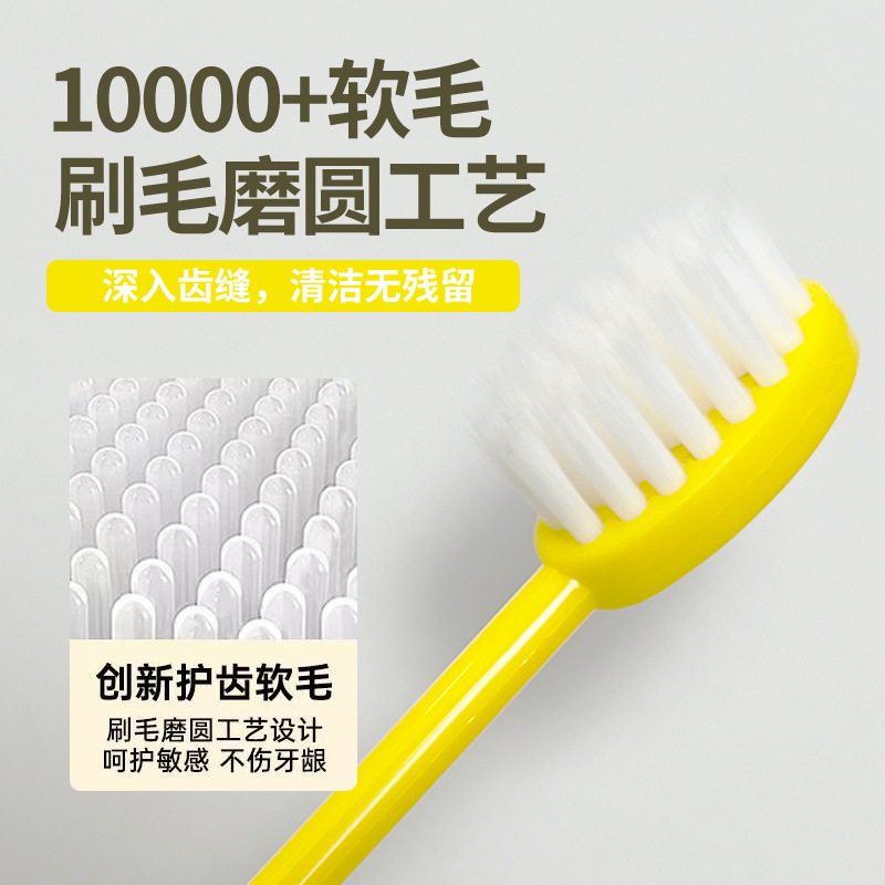 Foldable Toothbrush Soft Bristle Brush Head, Comfortable, Portable, Compact, Travel, Hotel, Adult and Children, Multi-Functional