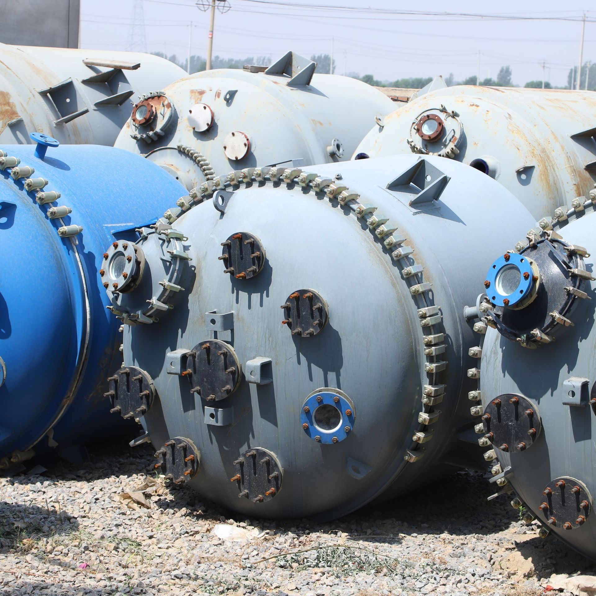 Used Enamel Reactor Enamel Heating Storage Tank Enamel Heating Mixing Tank Chemical Food Pharmaceutical Reaction Equipment