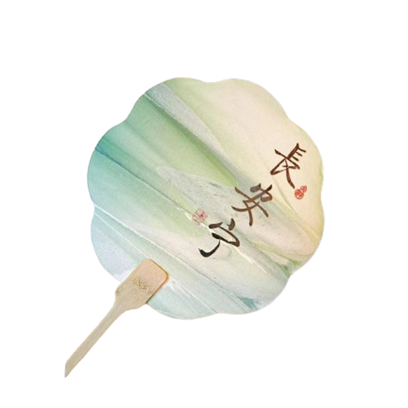 Lacquer Fan Custom Wholesale Material Kit Set Natural Lacquer Rice Paper Fan Pvc with Text Lacquer Fan Tool Kit Absorbent Paper