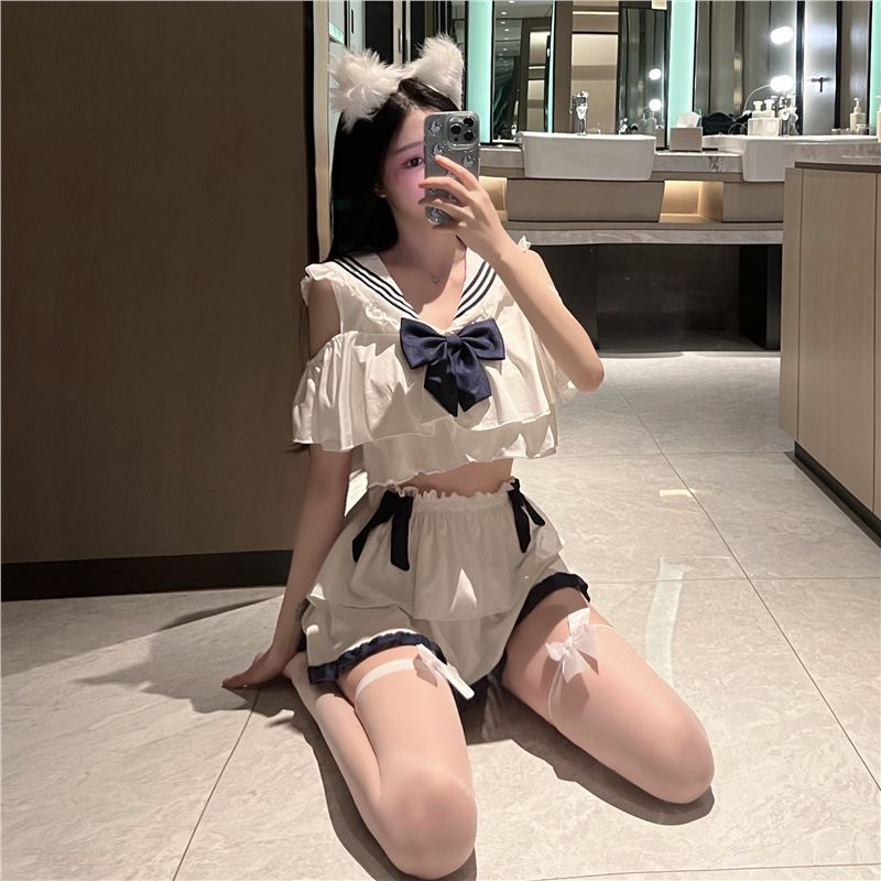 Japanese Student Outfit Pure and Sexy Jk Uniform Set Sweet and Innocent College Style Cosplay Cute Girl Nightclub Host