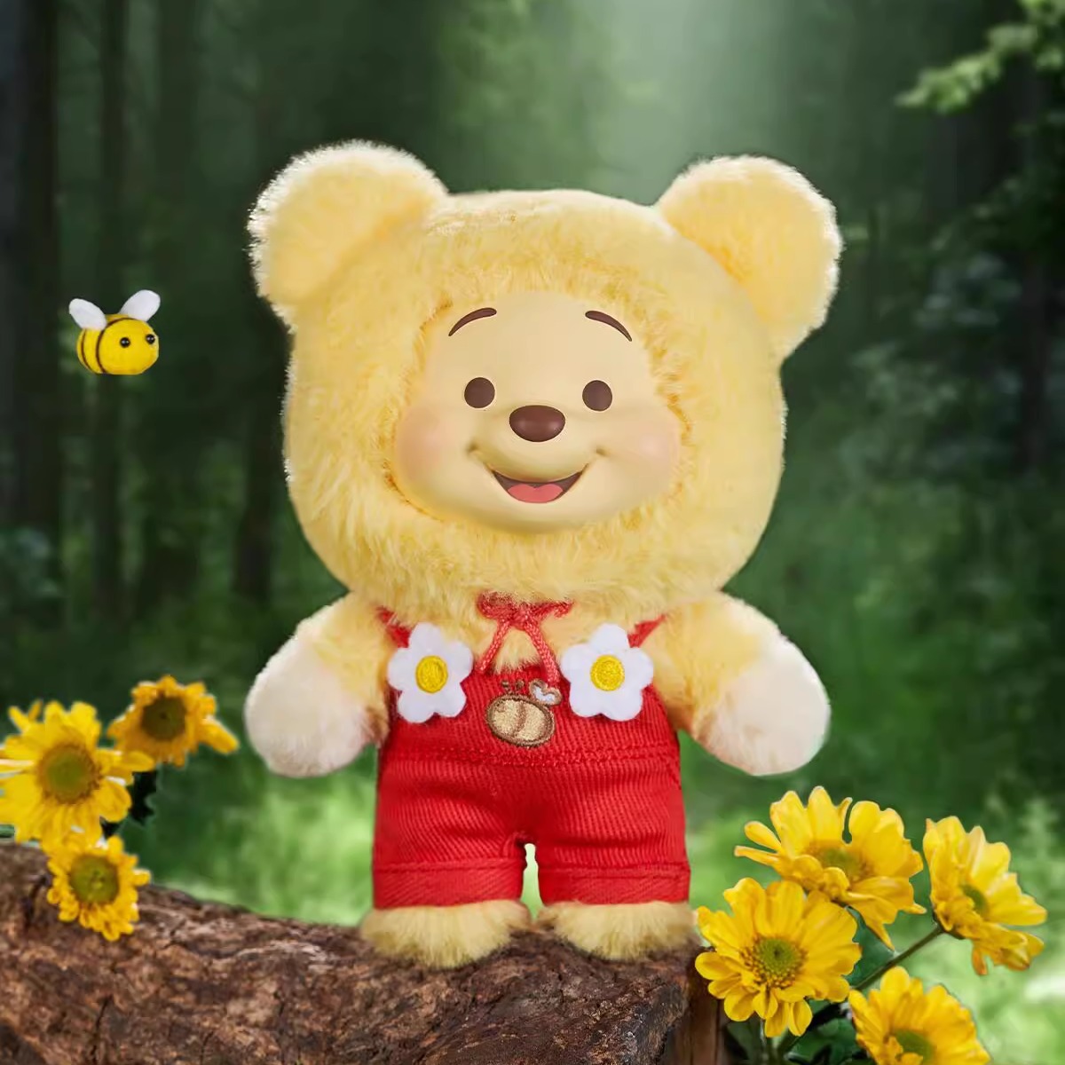 Genuine Disney Winnie the Pooh Candy Bear Series Vinyl Plush Blind Box Cute Doll Hand Figure Pendant Wholesale