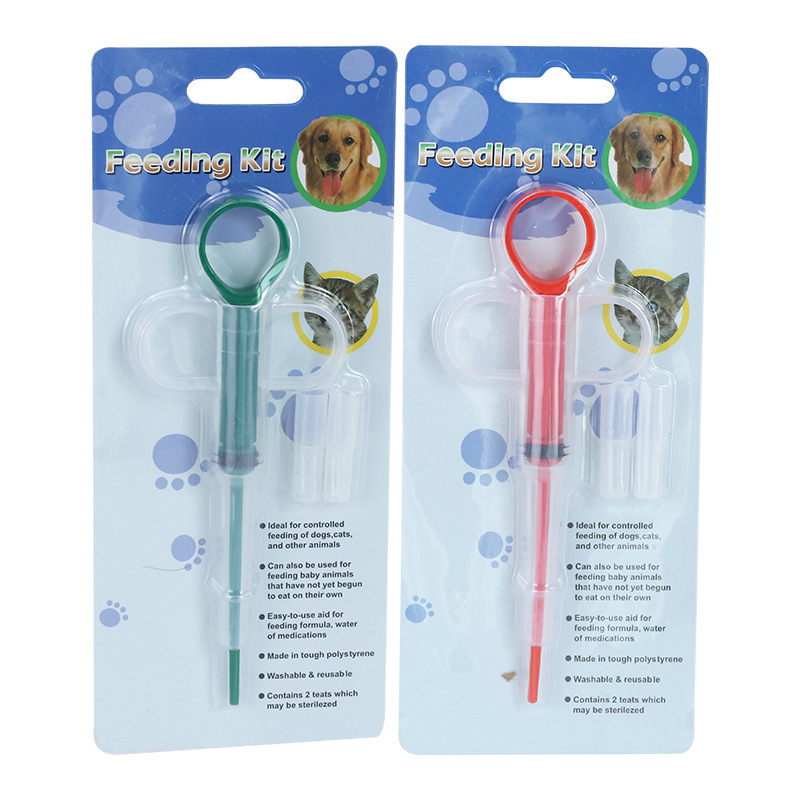 Manufacturer's Quick-Release Dog and Cat Medicine Feeder Pet Press Medicine Feeder Hospital Syringe Medicine Feeding Stick Feeding Potion Tablets