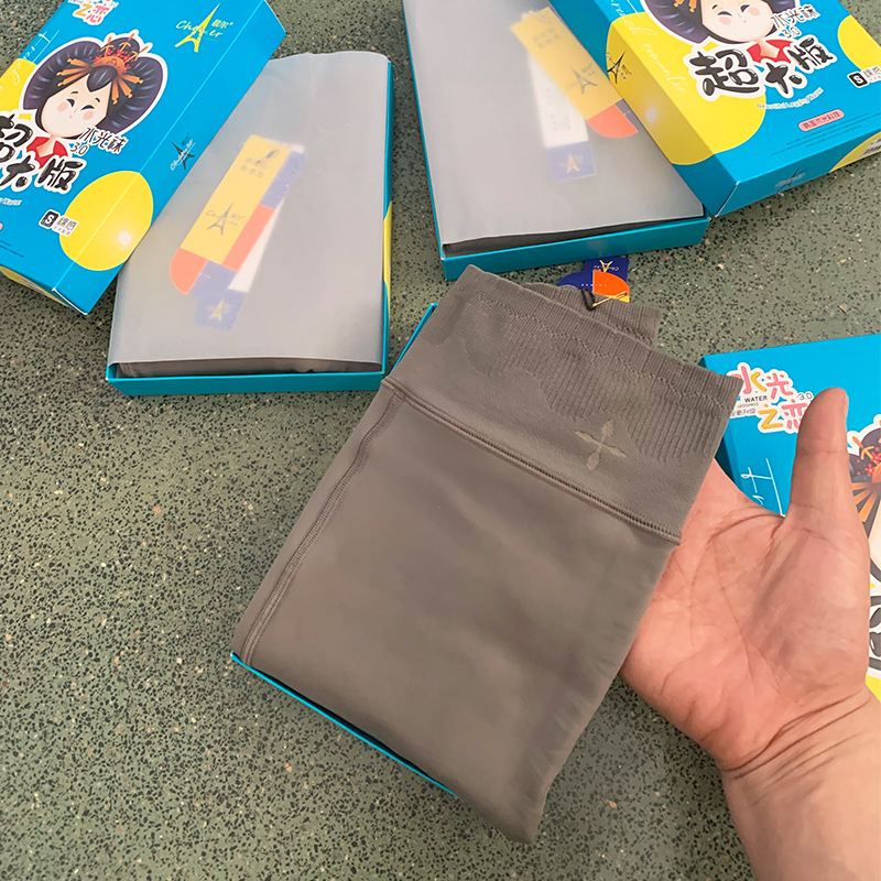 200 grams of fleece-lined water light socks gray skin pantyhose plus size leggings stewardess gray fake meat light leg artifact