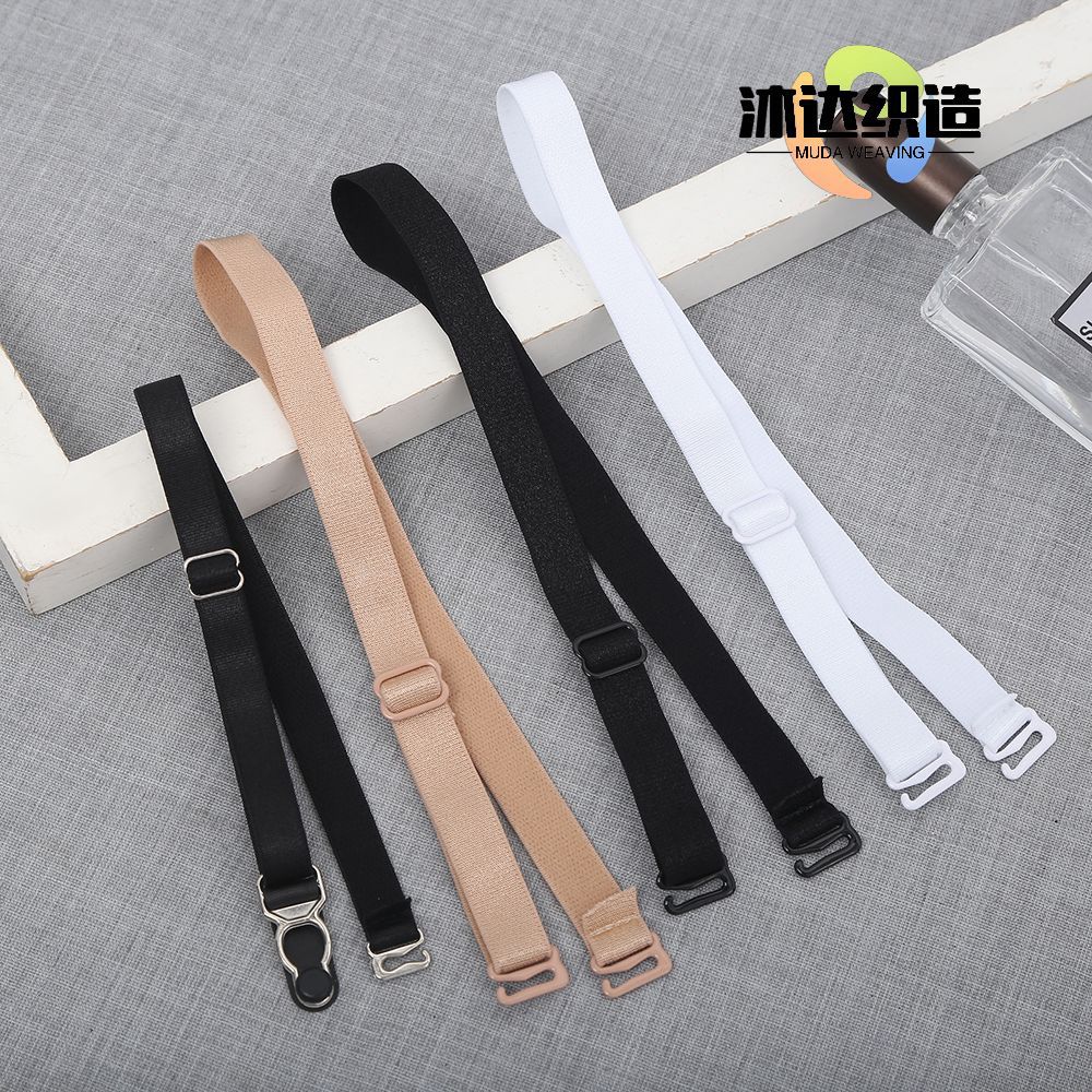 Customized Wholesale Elastic Garter Processing Manufacturer Sock Buckle with Bright Adjustment Elastic Garter Intimates Shoulder Strap Accessories