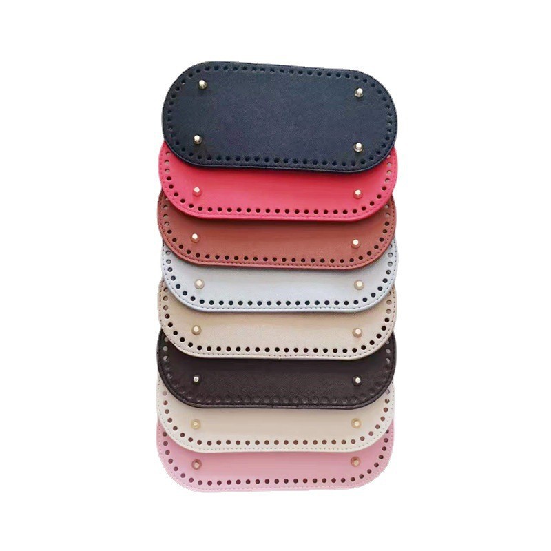 Bag Bottom Wholesale DIY Handmade Bag Base Hyuna Crochet Bag Bottom Leather Woven Bottom Plate Accessories 25*12 Oval