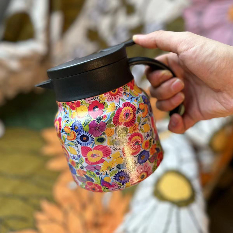 316 tea water separation insulation pot teapot 800ml stewed teapot teapot coffee pot stainless steel liner insulation pot