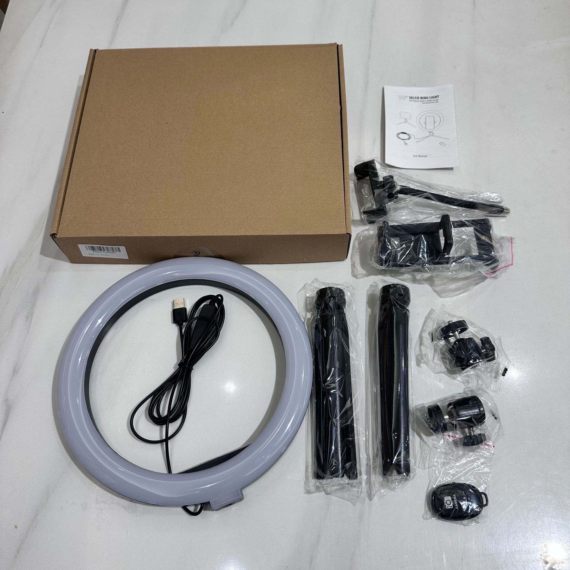 Eye protection beauty soft light, 10 inch 25cm anchor special lighting photo three-color soft light live light ring light