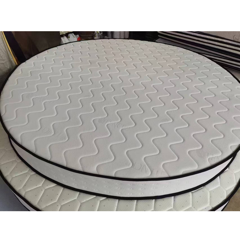 Spring Round Mattress Folding Double 2m 2.2m Round Hard Brown Mat Thickened Latex Cushion Simmons Round Mat
