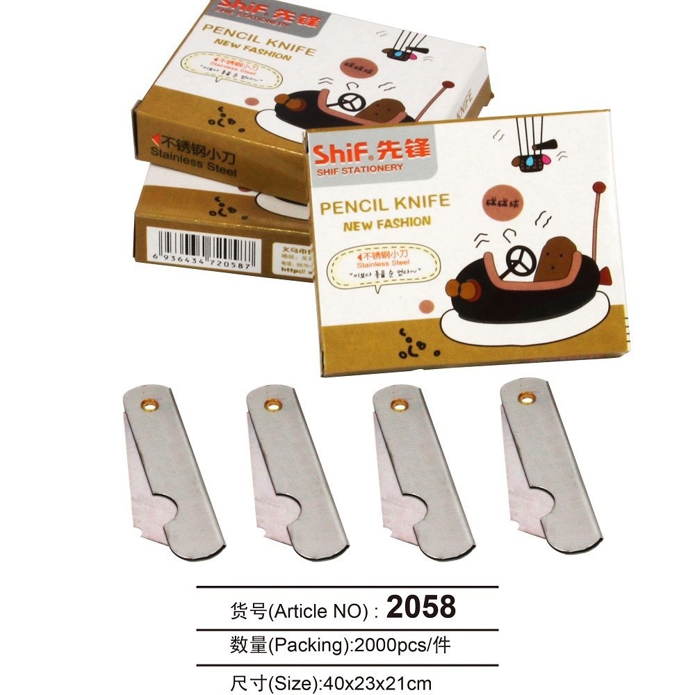 Wholesale Pioneer 2058 Metal Folding Knife Art Knife Paper Cutter Carpentry Vintage Portable Iron Knife