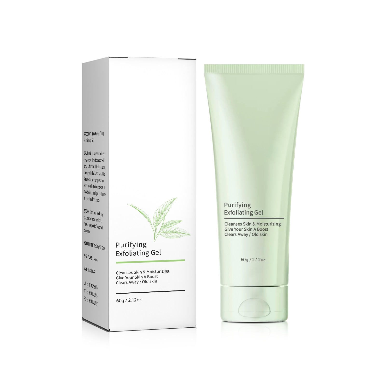 Cross-Border Customized Exfoliating Gel to Remove Dead Skin, Deep Clean Pores, Rub Mud on Facial Skin, Refresh and Moisturize