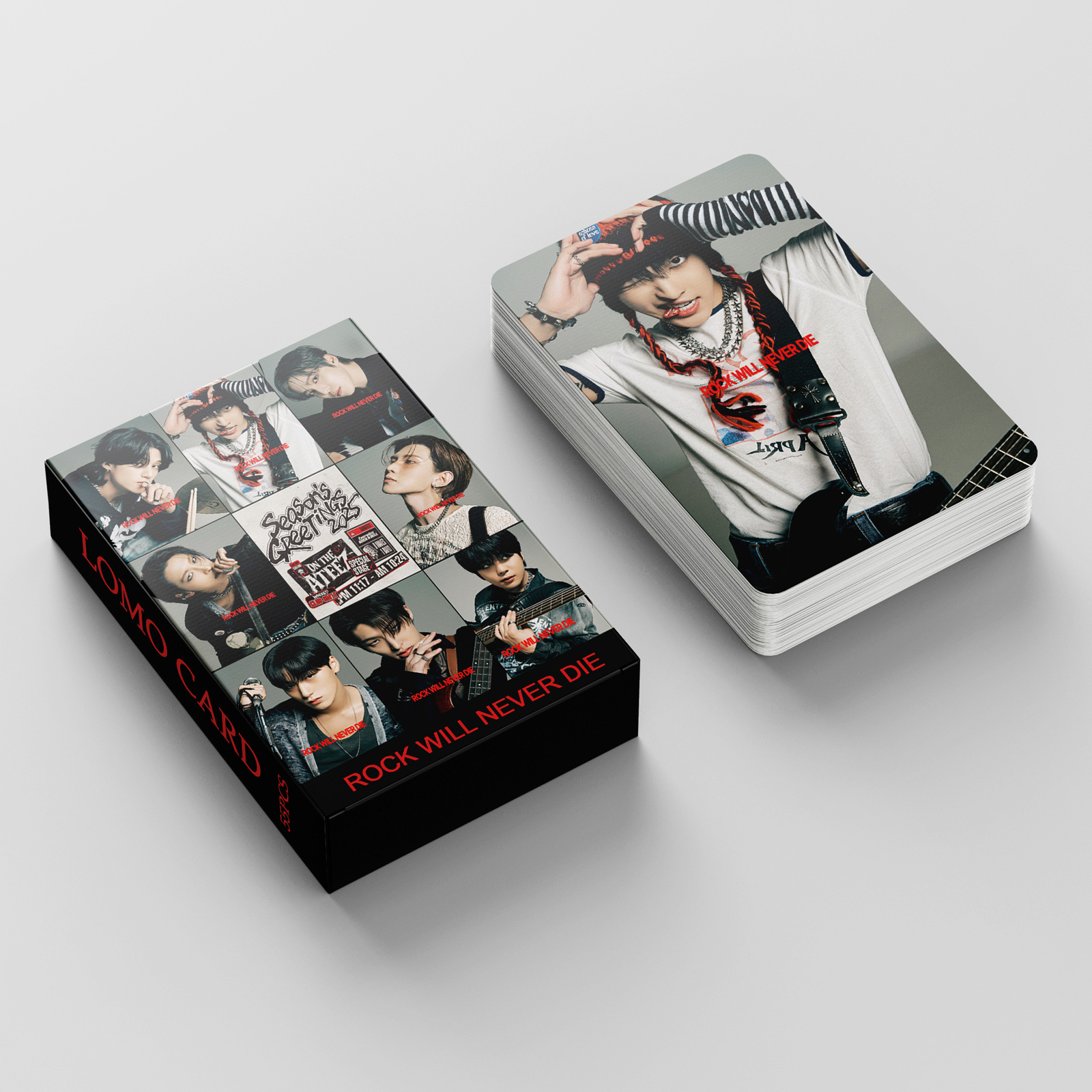 в наличии 55 карточек ATEEZ 2025 SEASON'S GREETINGS Jin Hong в Park Xinghua