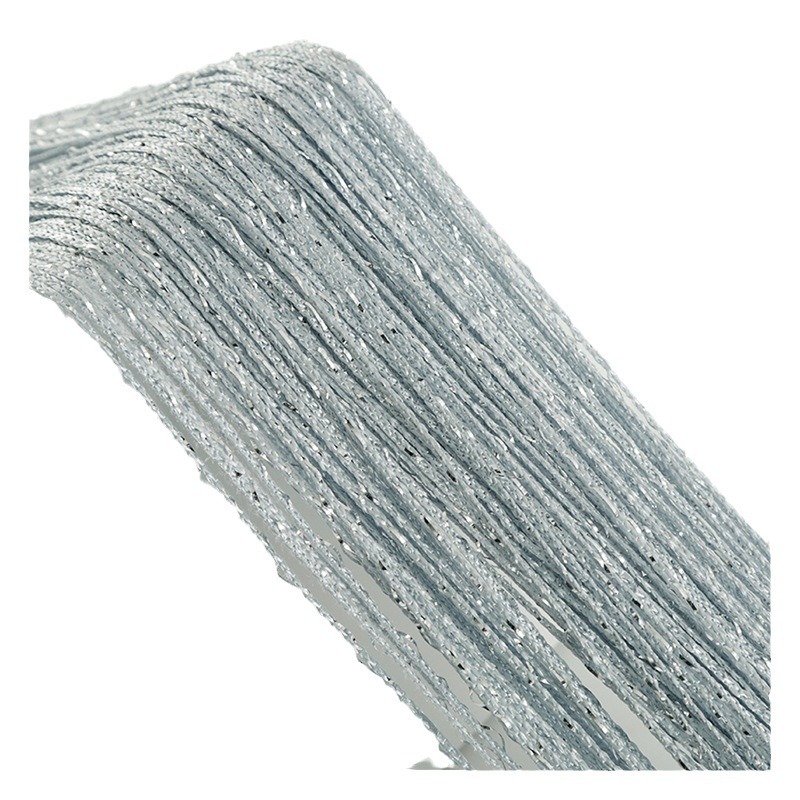 Cross-Border dedicated to 1*2 flat silver curtain wedding props line curtain shopee Amazon wish finished curtain