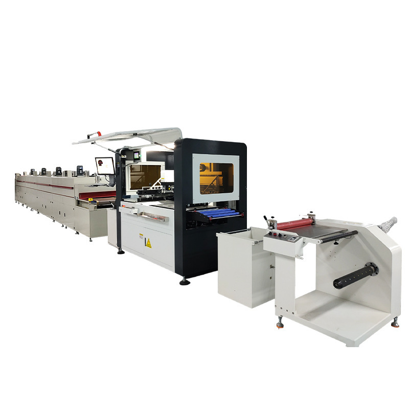 Roll-To-Roll Screen Printing Machine, Fully Automatic Ccd Color Matching Flatbed Screen Printing Machine, Large Double Uv Multi-Color Screen Printing Machine