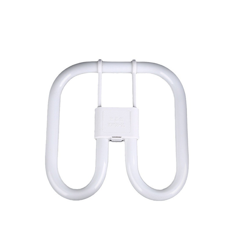 2D38W Disc Type 4-Pin Energy-Saving Fluorescent Lamp, Three Primary Colors Ceiling Lamp Special Energy-Saving Lamp