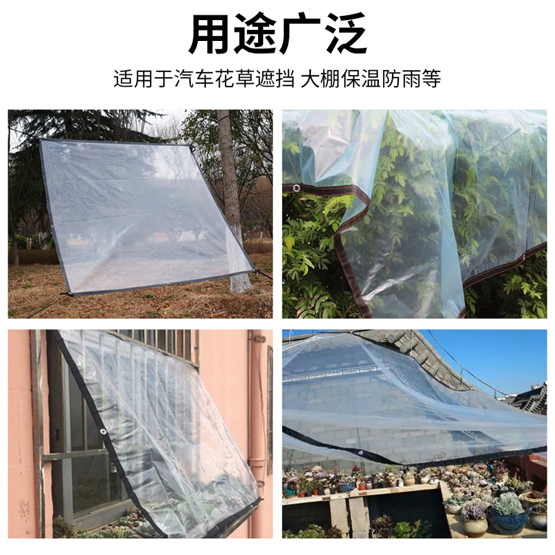 Cross-border rainproof cloth transparent plastic cloth agricultural fleshy flower insulation plastic cloth balcony window dust-proof and rain-proof cloth