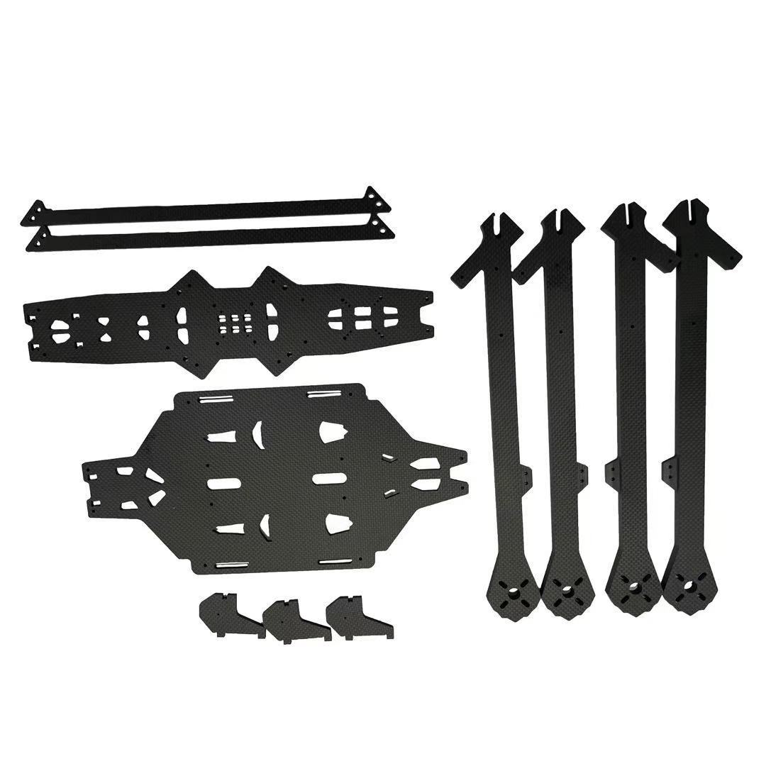3K Carbon Fiber Plate Drone Frame Assembly Accessories Cnc Engraving Wholesale Aircraft Model Parts Carbon Plate Processing Shell